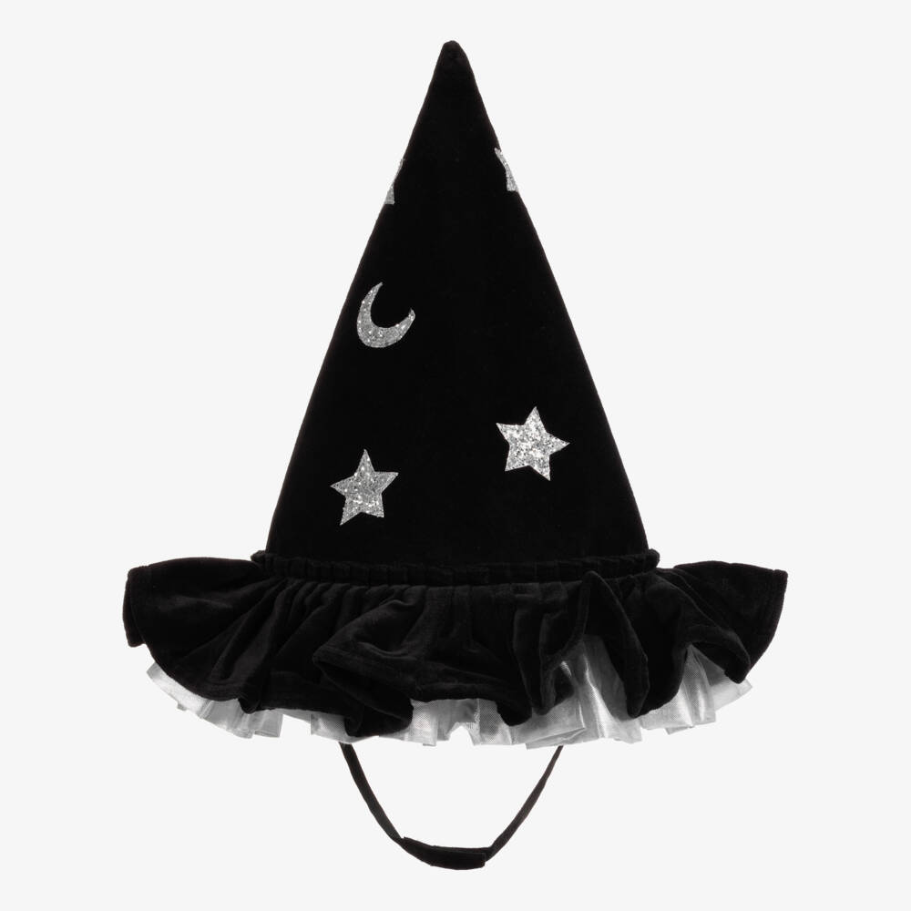 Meri Meri-Girls Enchanting Black Velvet Hat | Childrensalon Outlet