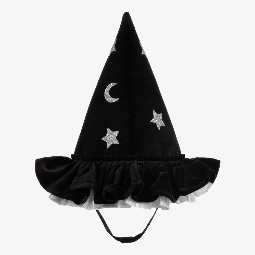 Meri Meri-Girls Enchanting Black Velvet Hat | Childrensalon Outlet