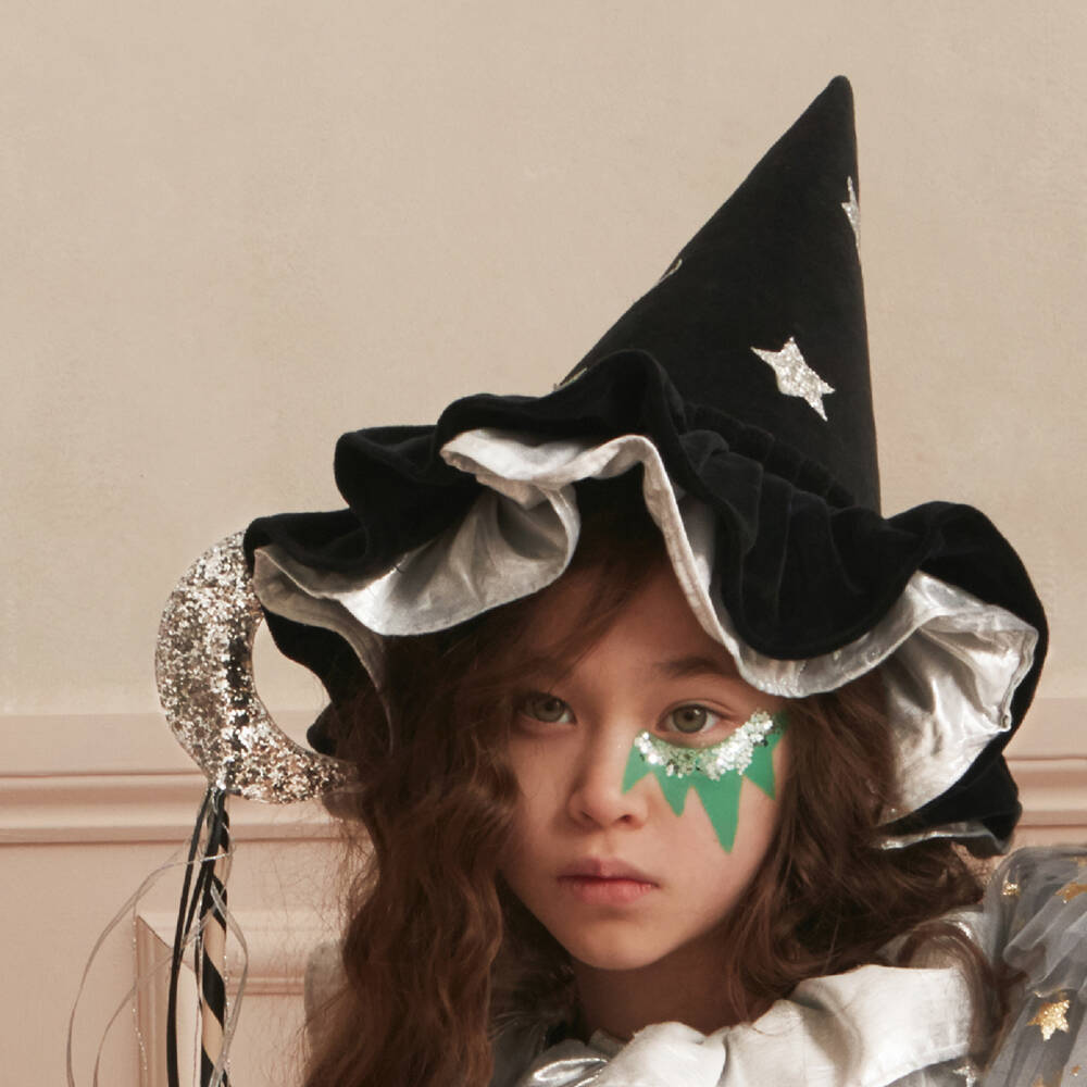 Meri Meri-Girls Enchanting Black Velvet Hat | Childrensalon Outlet