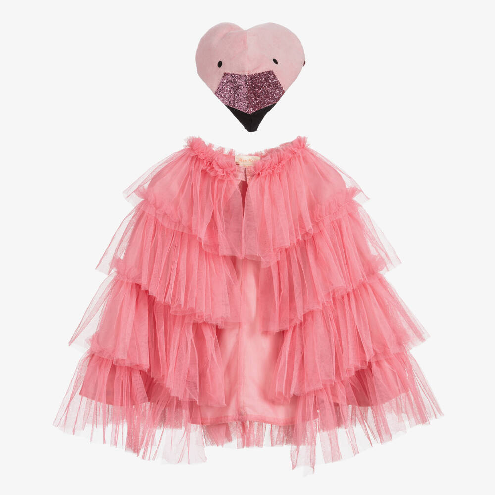 Meri Meri-Girls Fluffy Flamingo Dress-Up Set | Childrensalon Outlet