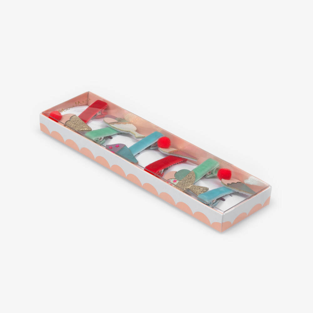 Meri Meri-Girls Glittery Ice Cream Clips | Childrensalon Outlet
