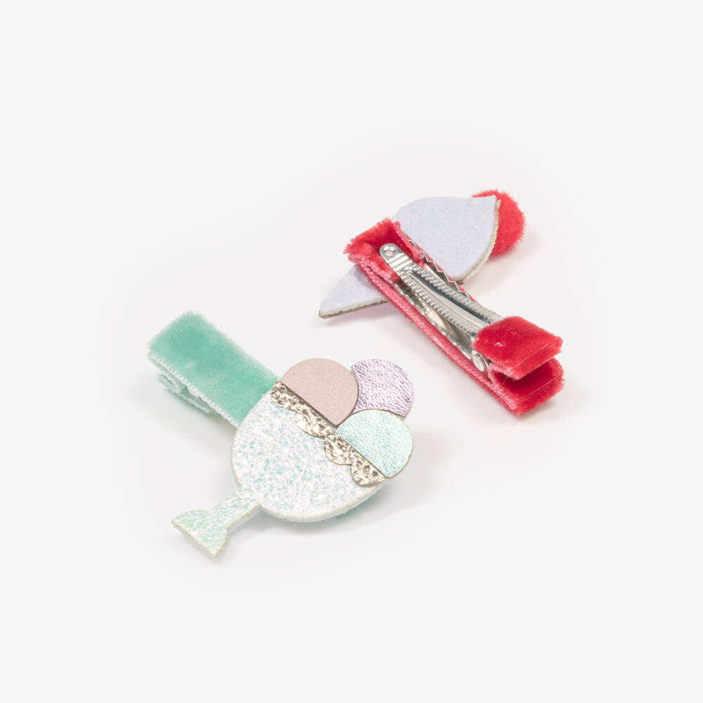 Meri Meri-Girls Glittery Ice Cream Clips | Childrensalon Outlet