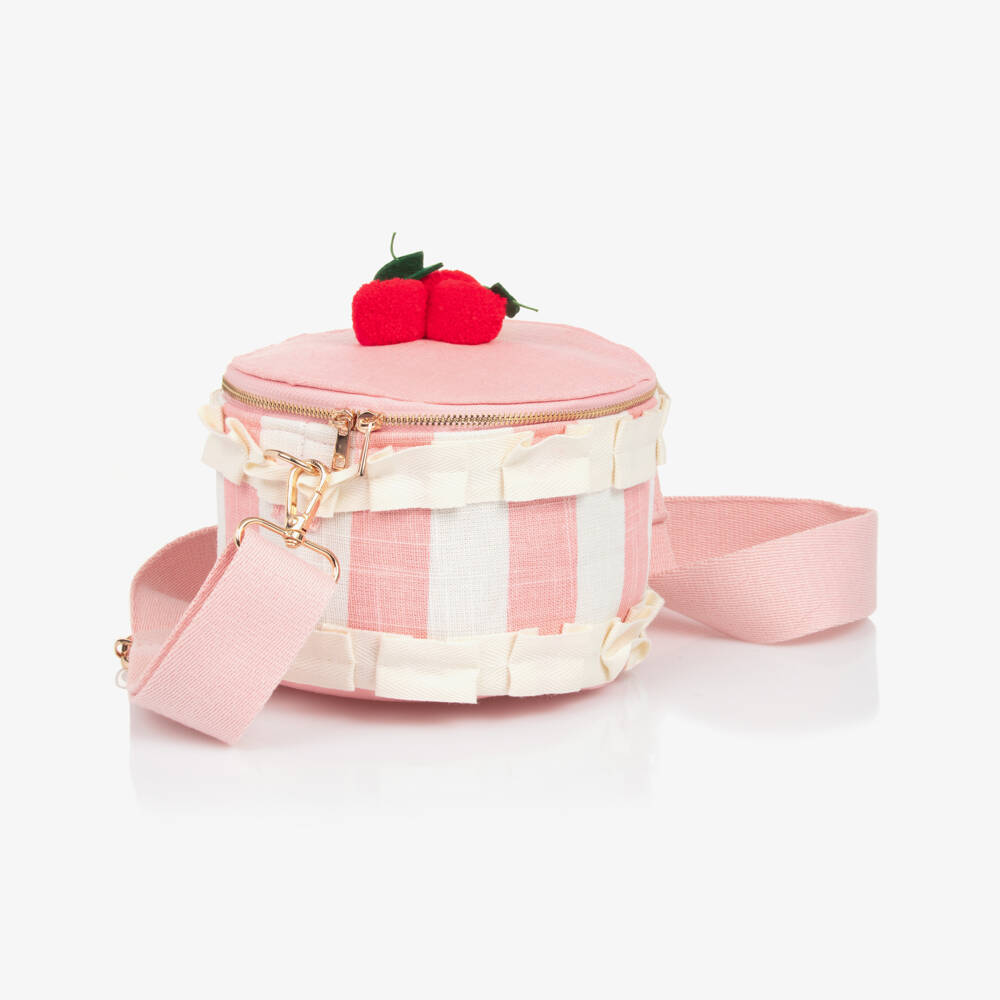 Meri Meri-Сумка в полоску розовая для девочек | Childrensalon Outlet