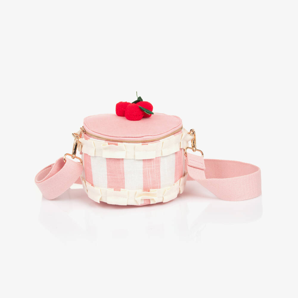 Meri Meri-Сумка в полоску розовая для девочек | Childrensalon Outlet