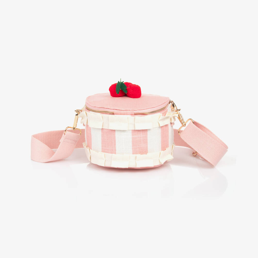 Meri Meri-Сумка в полоску розовая для девочек | Childrensalon Outlet