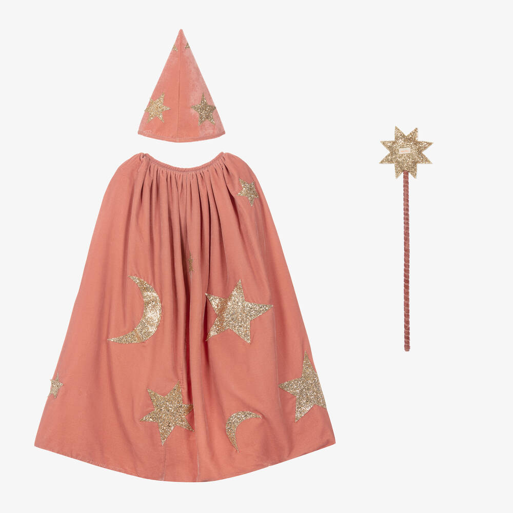 Meri Meri-زي ساحرة تنكري مخمل لون زهري للبنات | Childrensalon Outlet