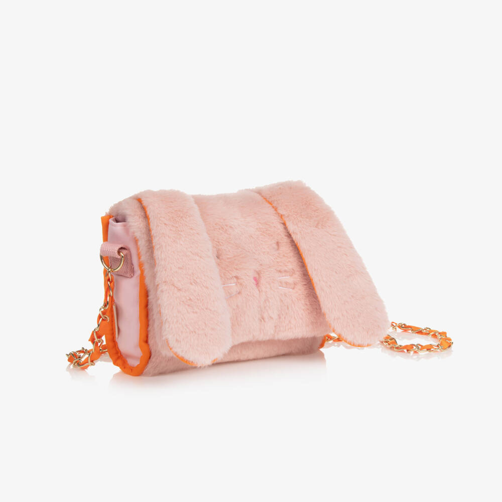 Meri Meri-Girls Plush Pink Bunny Purse | Childrensalon Outlet