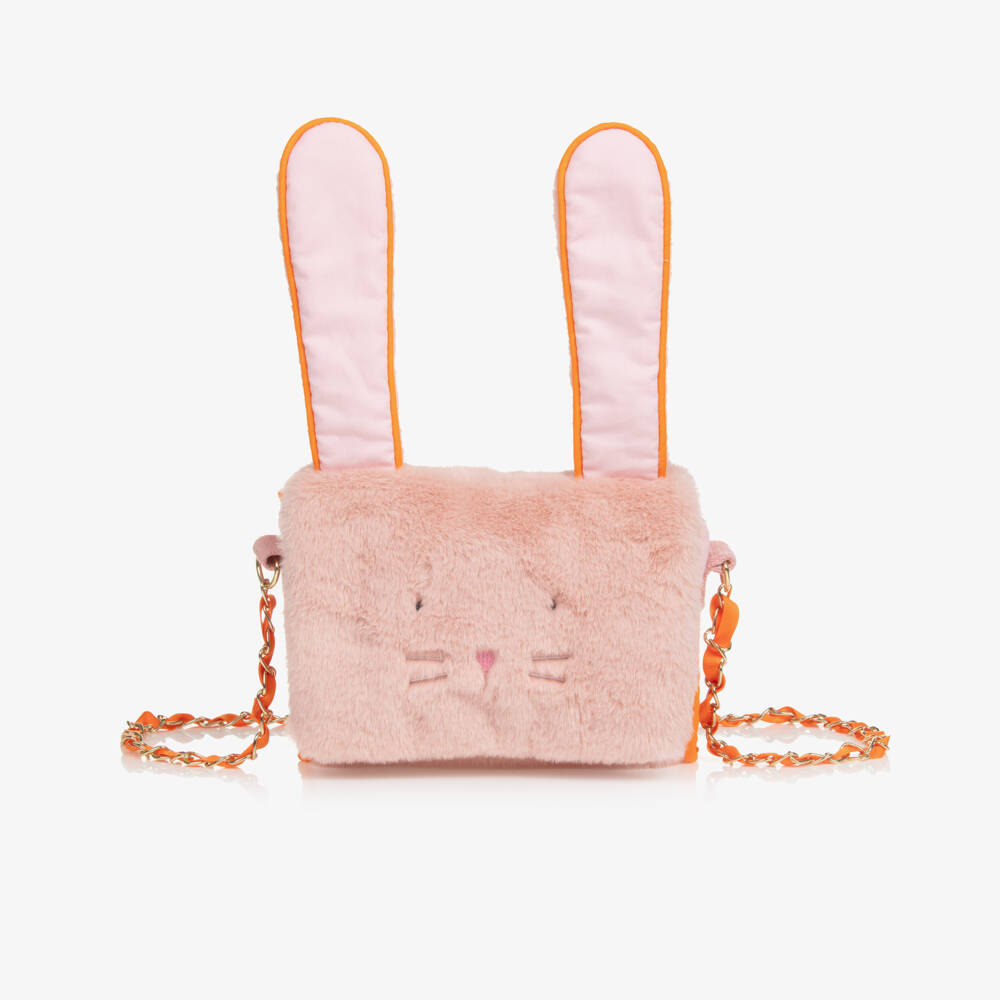 Meri Meri-Girls Plush Pink Bunny Purse | Childrensalon Outlet