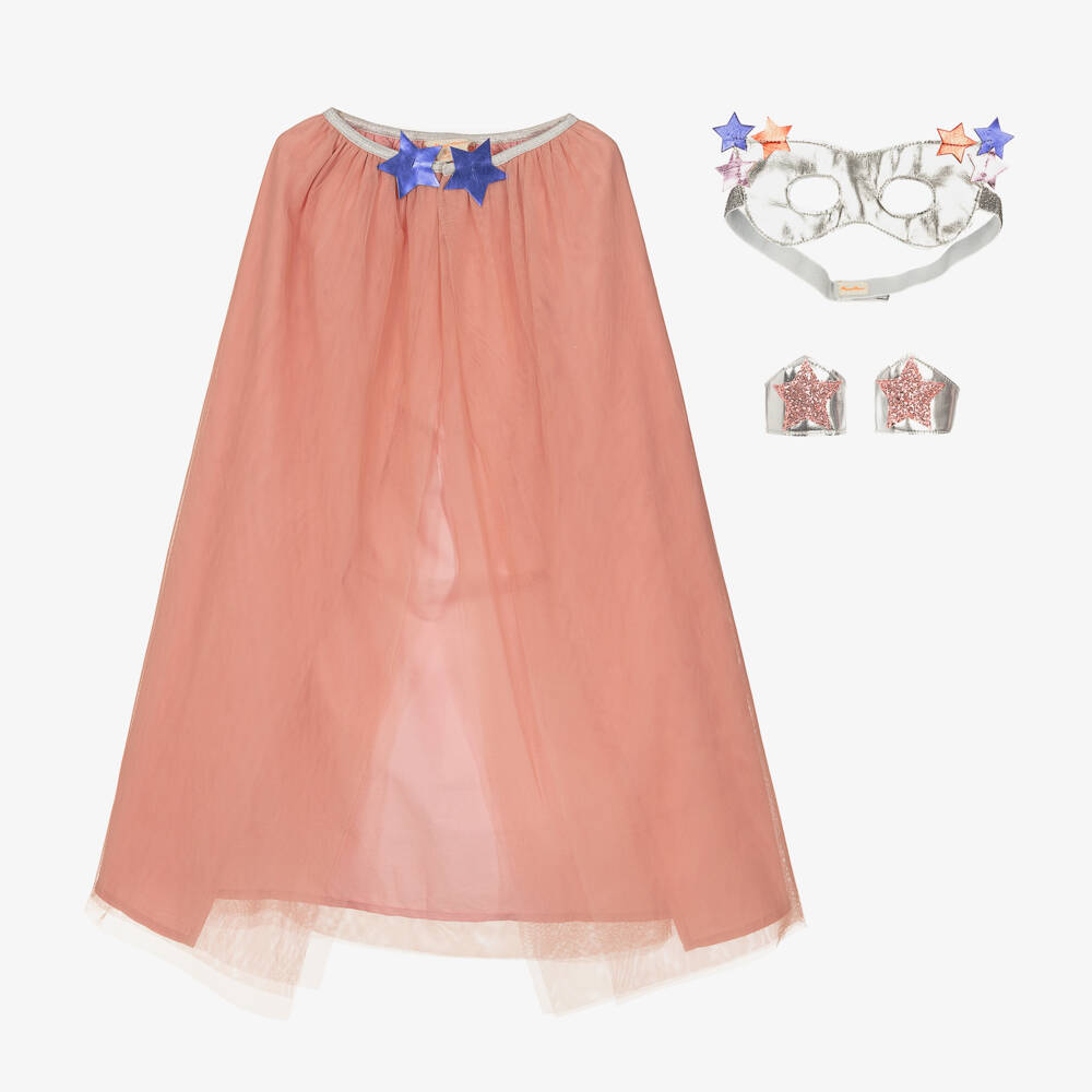 Meri Meri-Girls Radiant Pink Heroine Ensemble | Childrensalon Outlet