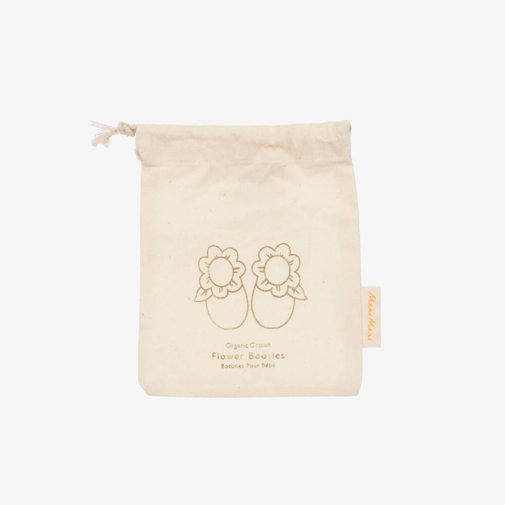 Meri Meri-Girls' Rose Knit Floral Booties | Childrensalon Outlet