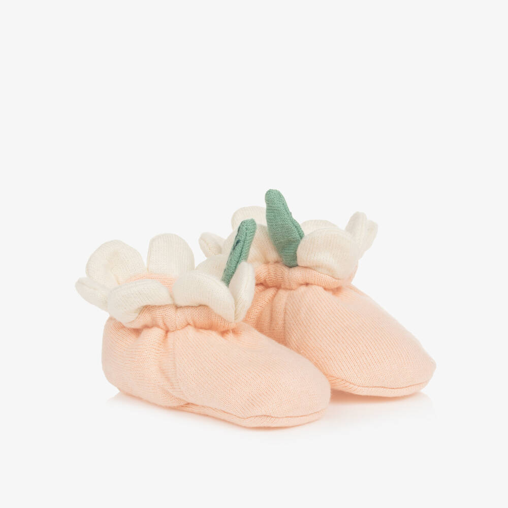 Meri Meri-Girls' Rose Knit Floral Booties | Childrensalon Outlet