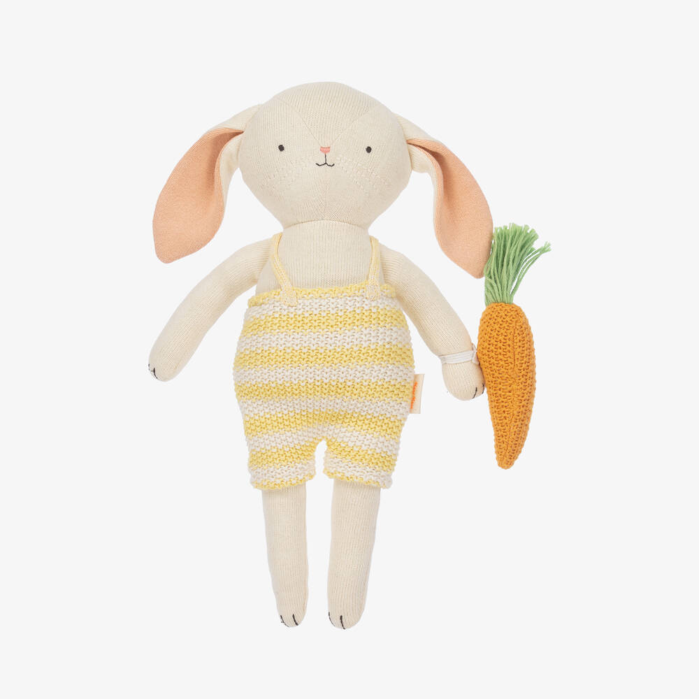 Meri Meri-Ivory Organic Cotton Bunny Toy (33cm) | Childrensalon Outlet
