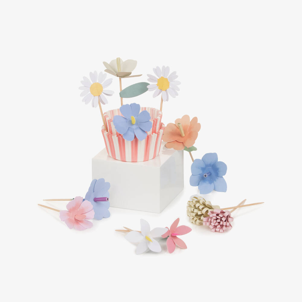 Meri Meri-Multicoloured Flower Baking Kit | Childrensalon Outlet