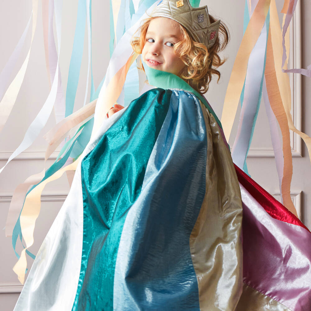 Meri Meri-Rainbow Cape & Wand Costume | Childrensalon Outlet