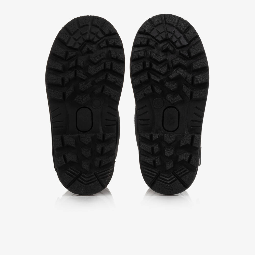 Поло Ralph Lauren-Metallic Silver & Black Snow Boots | Childrensalon Outlet