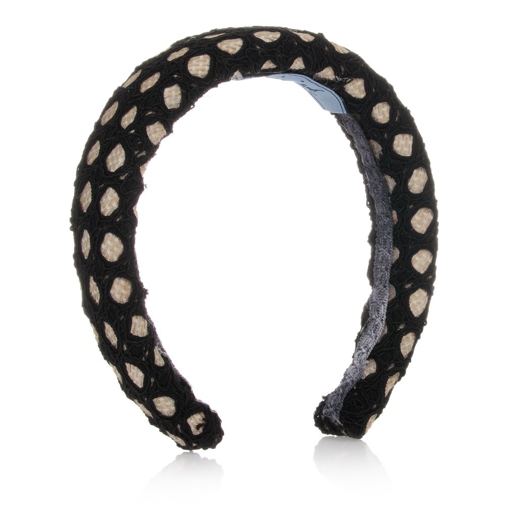 Mi Mi Sol - Black Macrame Lace Hairband | Childrensalon