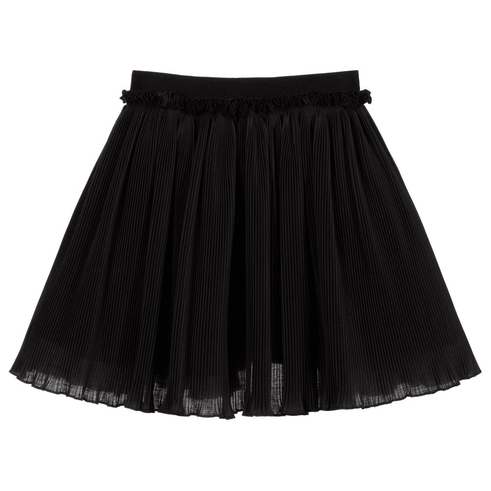 Mi Mi Sol - Girls Black Pleated Skirt | Childrensalon Outlet