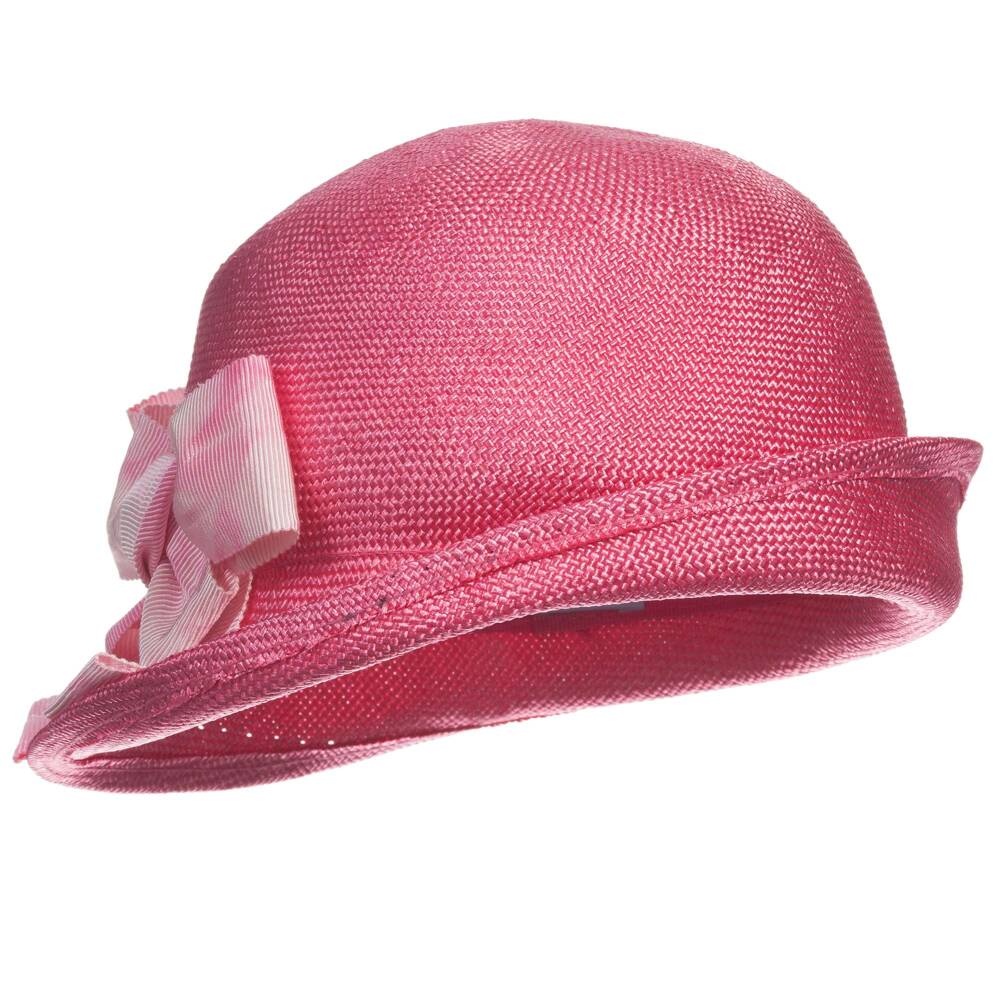 Mi Mi Sol-Girls Fuchsia Pink Woven Sun Hat | Childrensalon Outlet