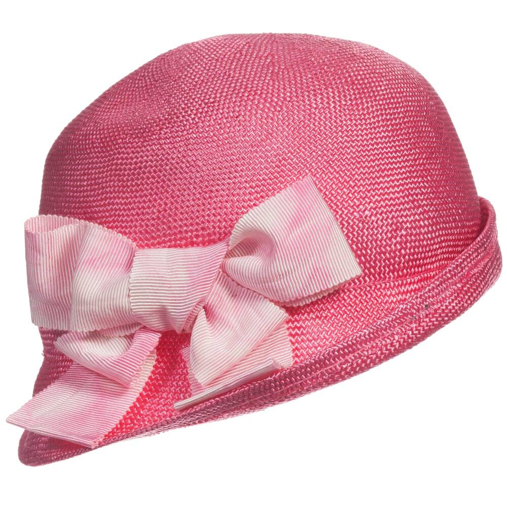 Mi Mi Sol-Girls Fuchsia Pink Woven Sun Hat | Childrensalon Outlet
