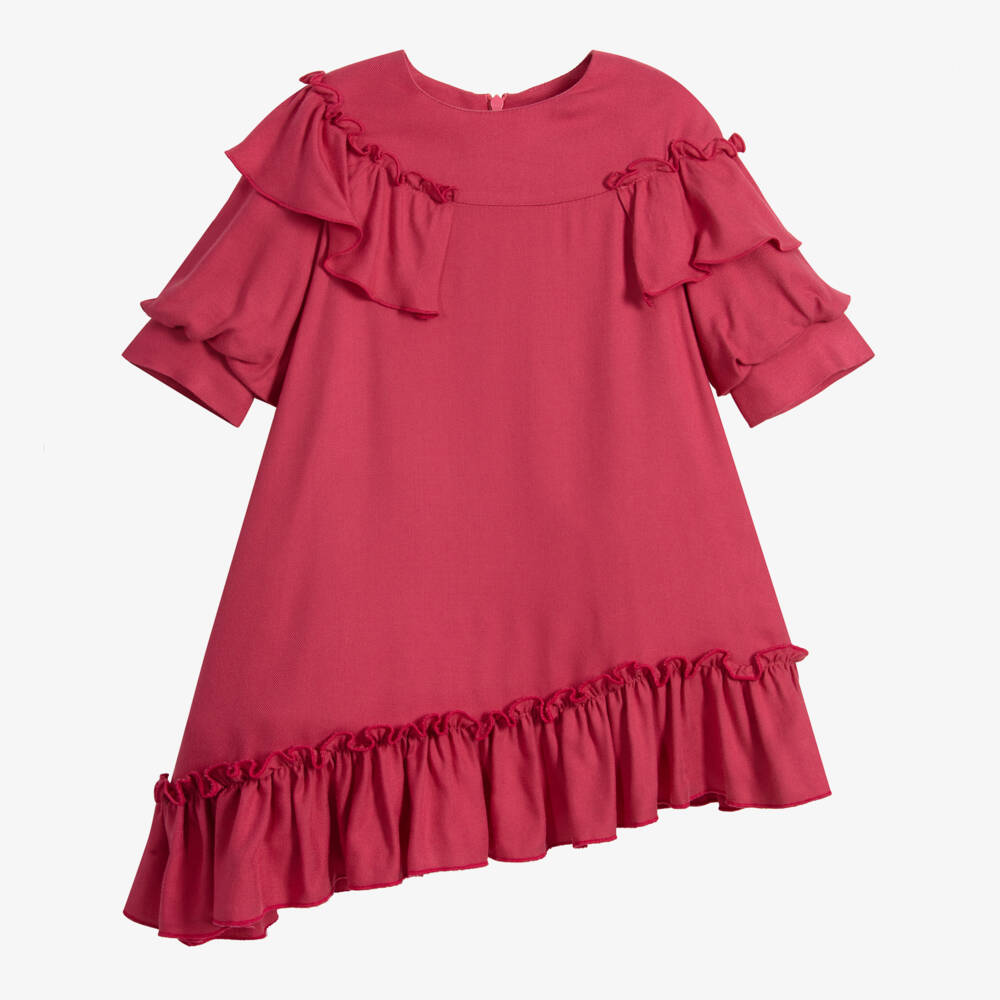 Mi Mi Sol-Girls Pink Ruffle Dress | Childrensalon Outlet