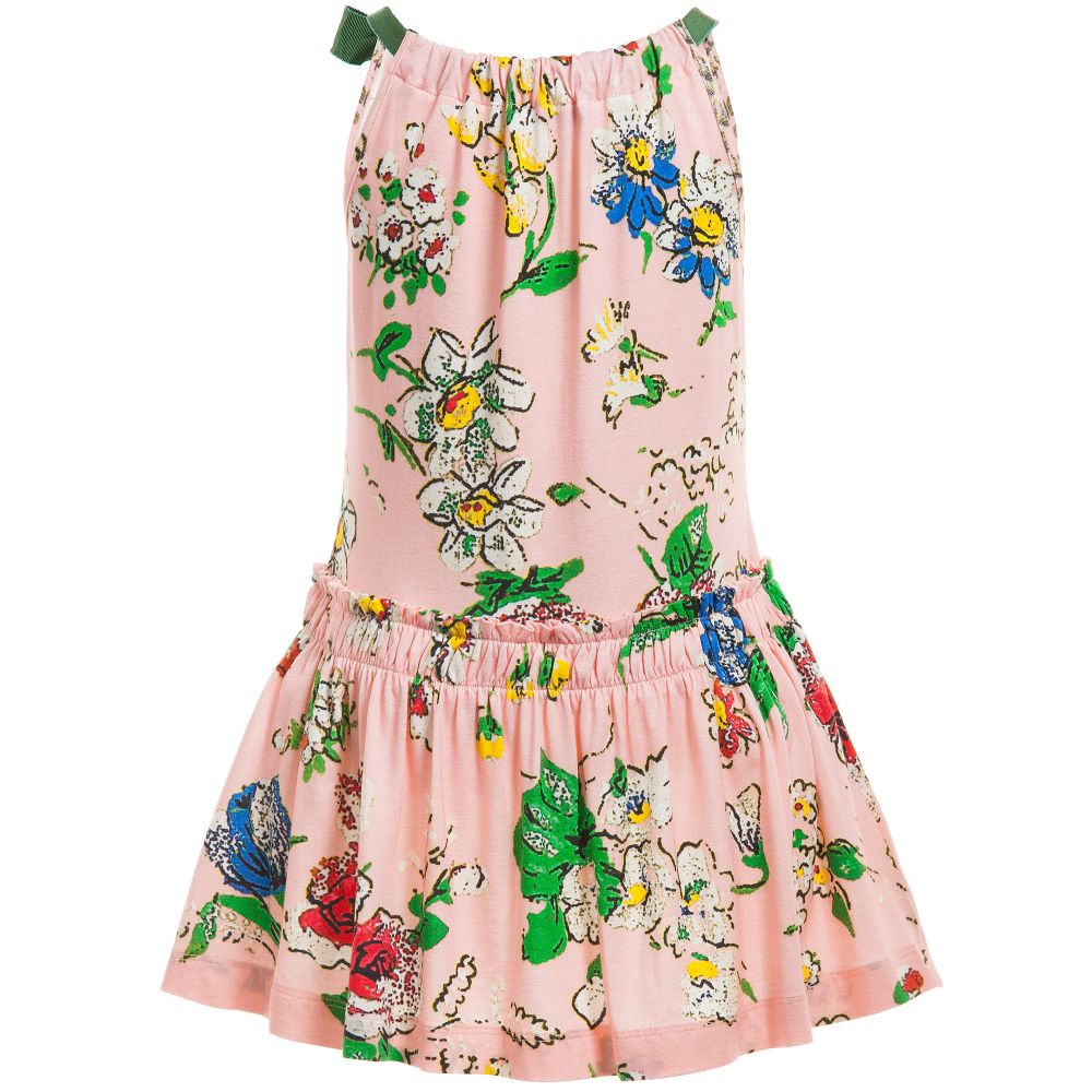 Mi Mi Sol-Pink Floral Viscose Jersey Dress | Childrensalon Outlet