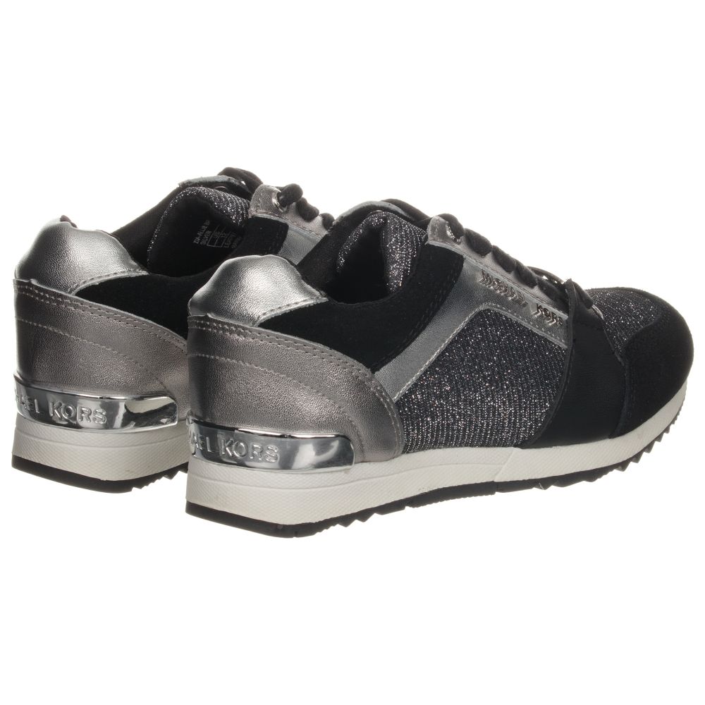 Black and hotsell silver trainers ladies