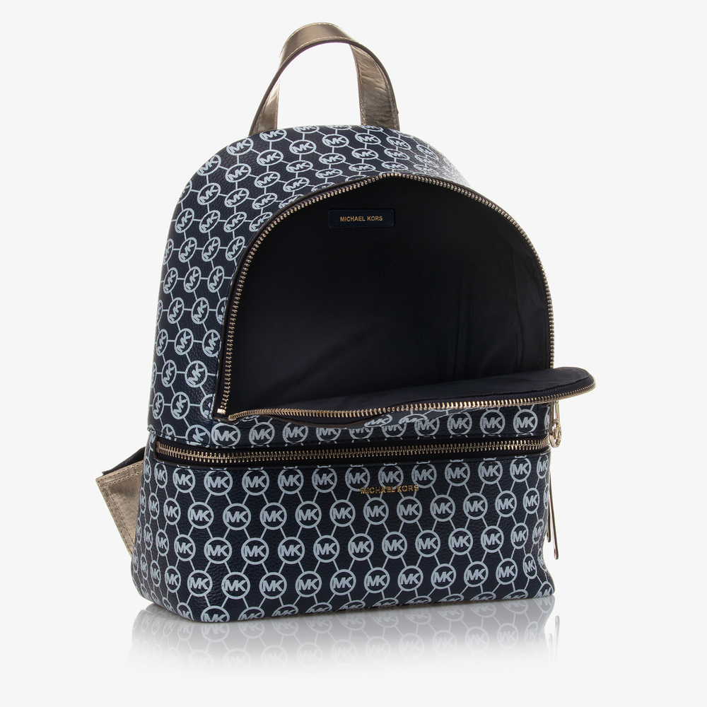 Michael Kors Kids Girls Blue Backpack 29cm Childrensalon Outlet