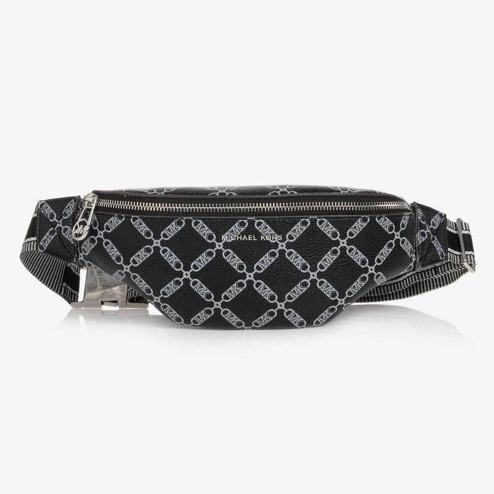 Black MK Monogram Chain Belt Bag 25cm