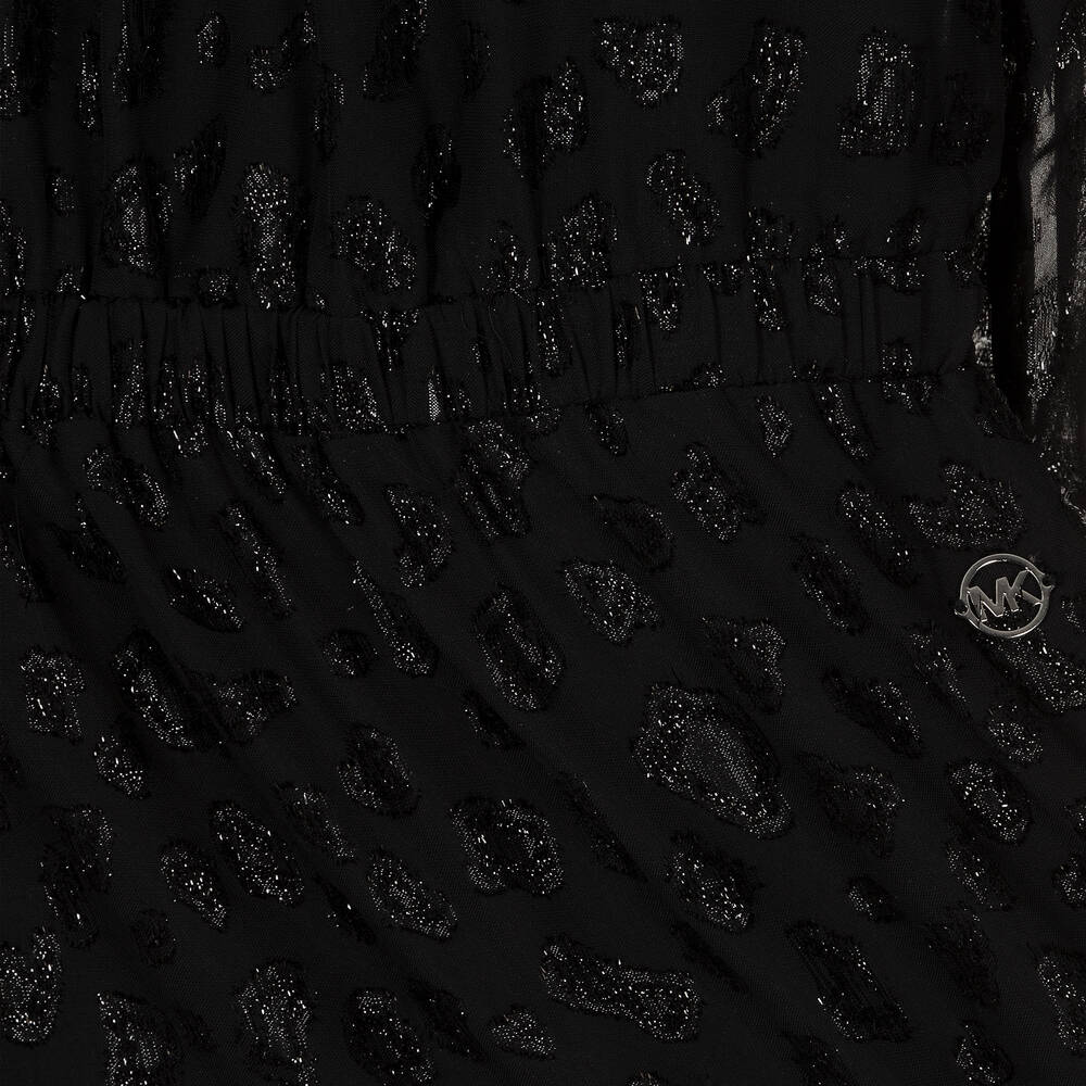 Michael Kors Kids-Girls Black Chiffon Dress | Childrensalon Outlet