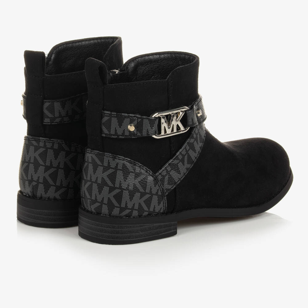 Michael kors black suede boots outlet
