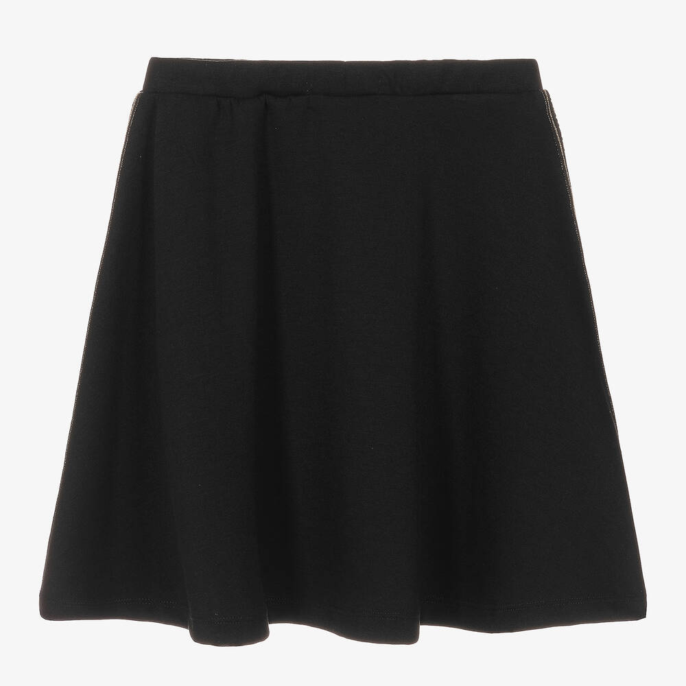 Michael Kors Kids-Girls Black Logo Midi Skirt | Childrensalon Outlet