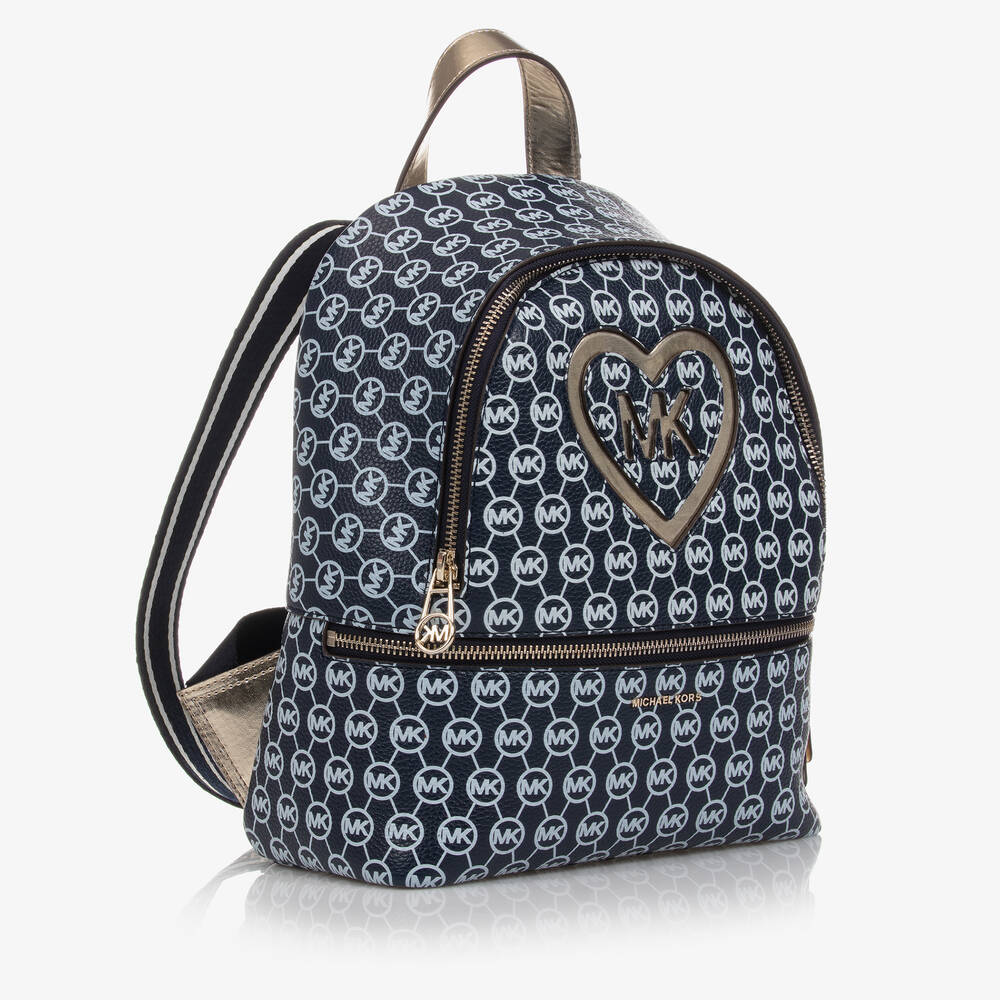 Michael Kors Kids-Girls Blue Backpack (29cm) | Childrensalon Outlet