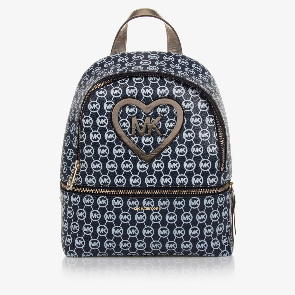 Michael Kors Kids Girls Blue Backpack 29cm Childrensalon Outlet