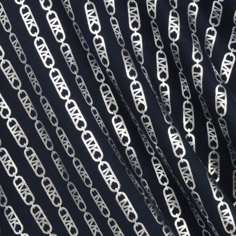 Michael Kors Kids-Girls Blue Long Sleeve Dress | Childrensalon Outlet