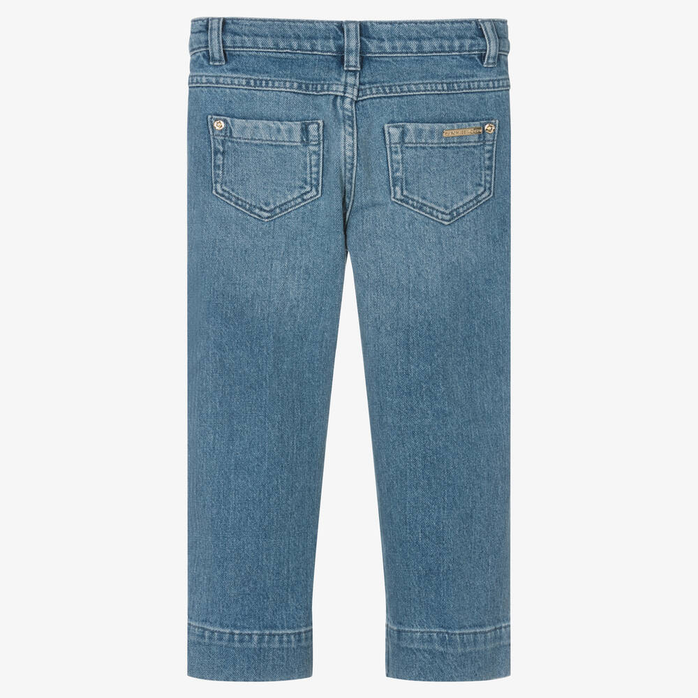 Michael Kors Kids-Girls Blue Straight Denim Jeans | Childrensalon Outlet