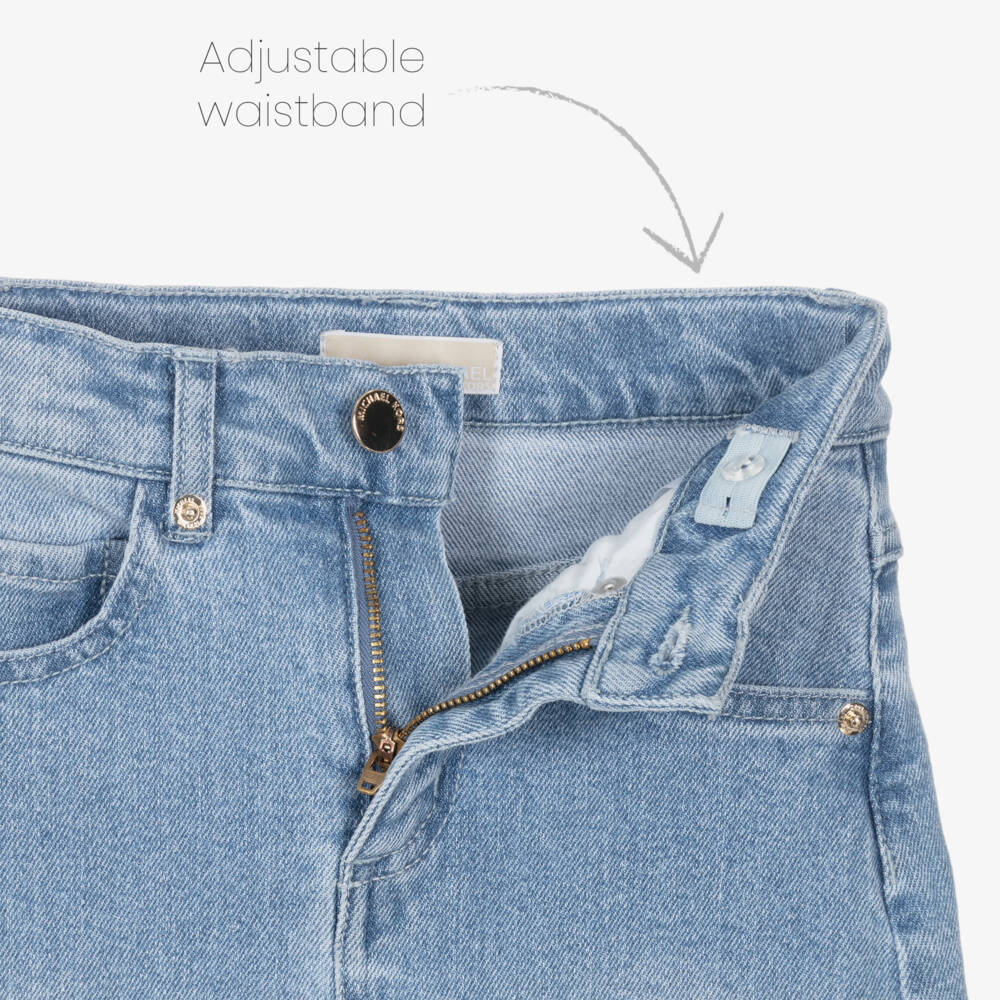 Michael Kors Kids-Girls Classic Blue Denim Skirt | Childrensalon Outlet