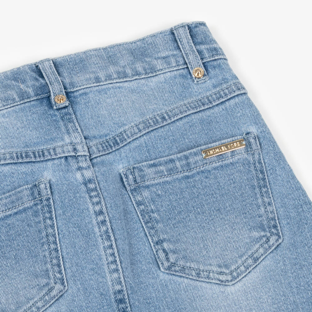 Michael Kors Kids-Girls Classic Blue Denim Skirt | Childrensalon Outlet