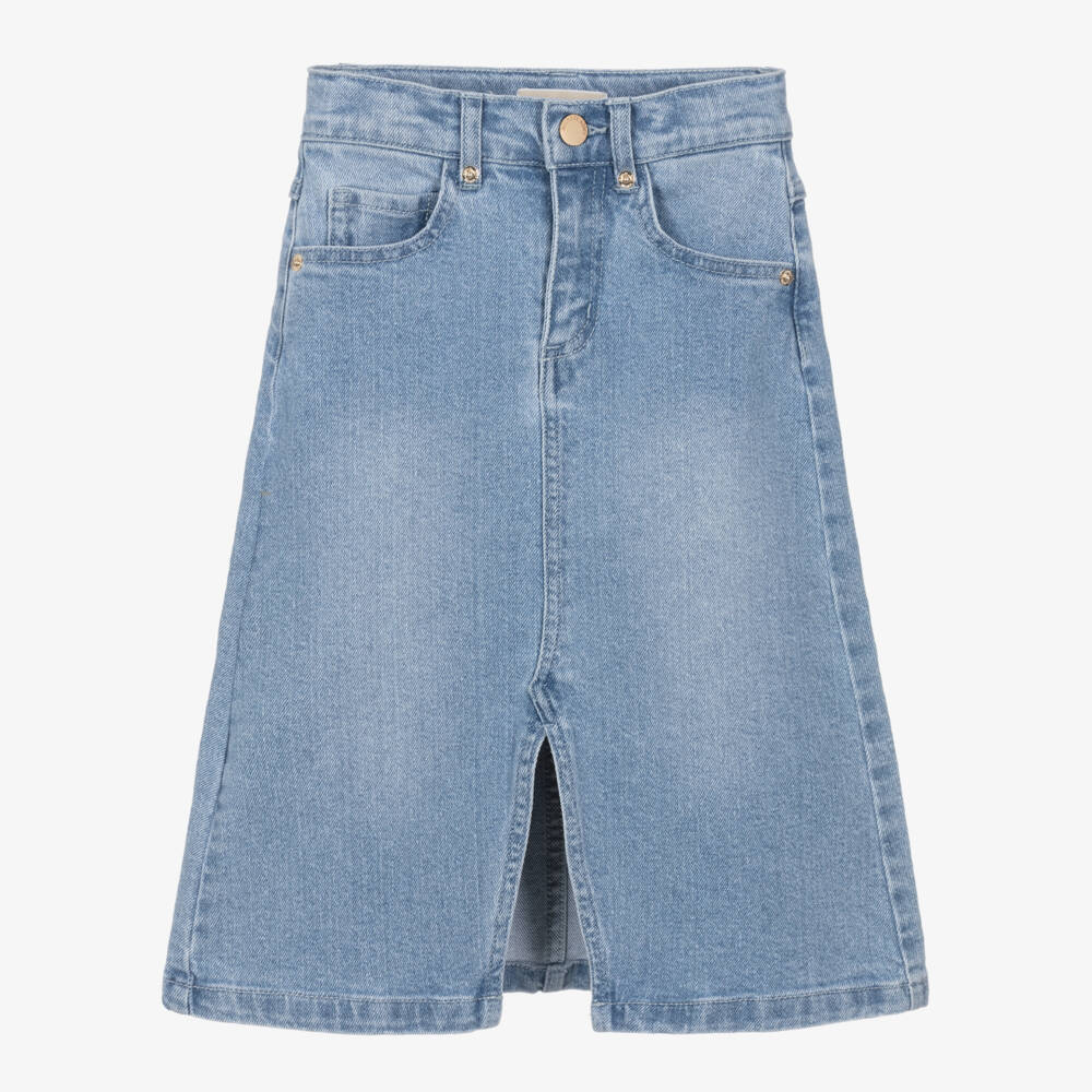 Michael Kors Kids-Классическая синяя джинсовая юбка для девочек | Childrensalon Outlet