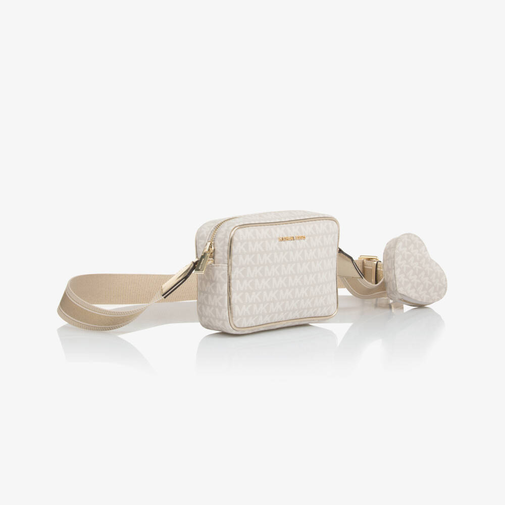 Michael Kors Kids-Girls Elegant Ivory Logo Purse | Childrensalon Outlet