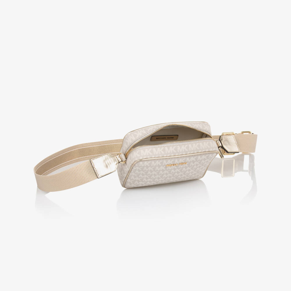 Michael Kors Kids-Girls Elegant Ivory Logo Purse | Childrensalon Outlet