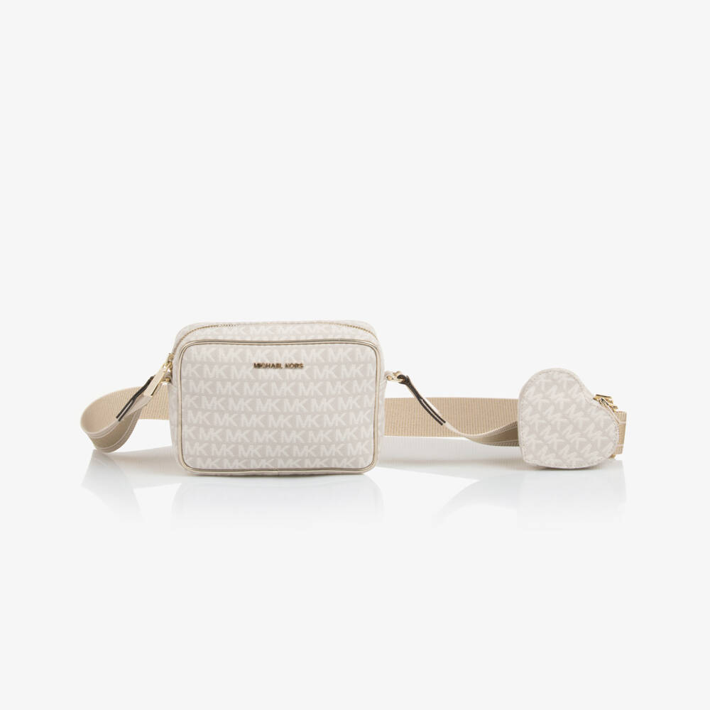 Michael Kors Kids-Girls Elegant Ivory Logo Purse | Childrensalon Outlet