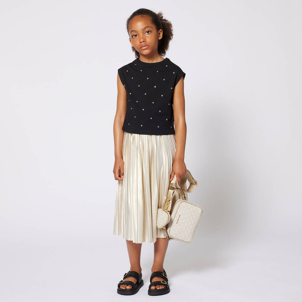 Michael Kors Kids-Girls Elegant Ivory Logo Purse | Childrensalon Outlet