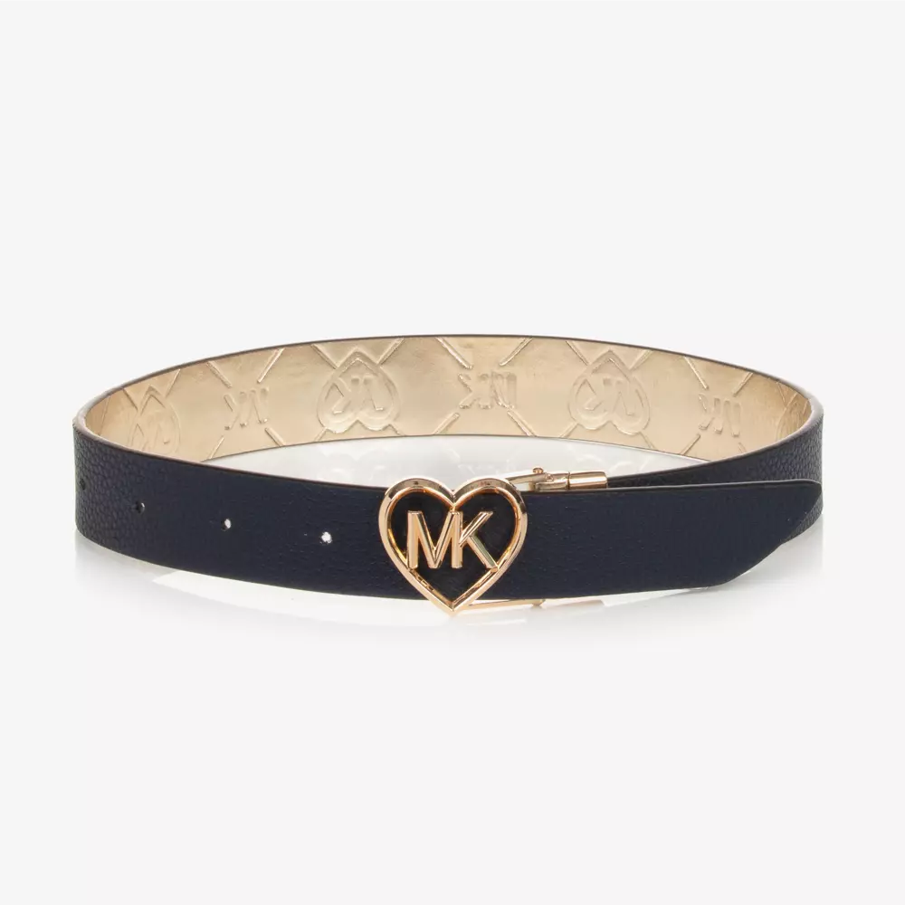 Michael Kors Kids-Girls Gold & Blue Reversible Belt | Childrensalon Outlet