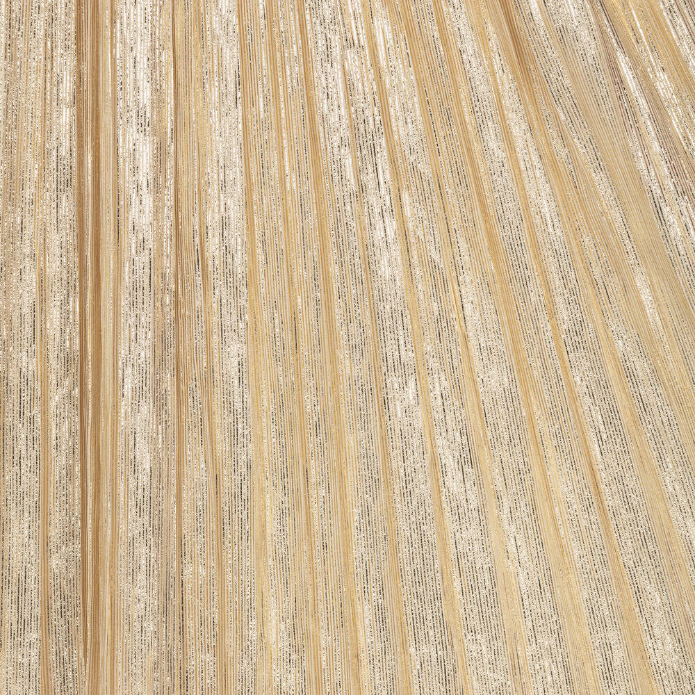 Michael Kors Kids-Золотистое плиссированное платье миди из ламе | Childrensalon Outlet