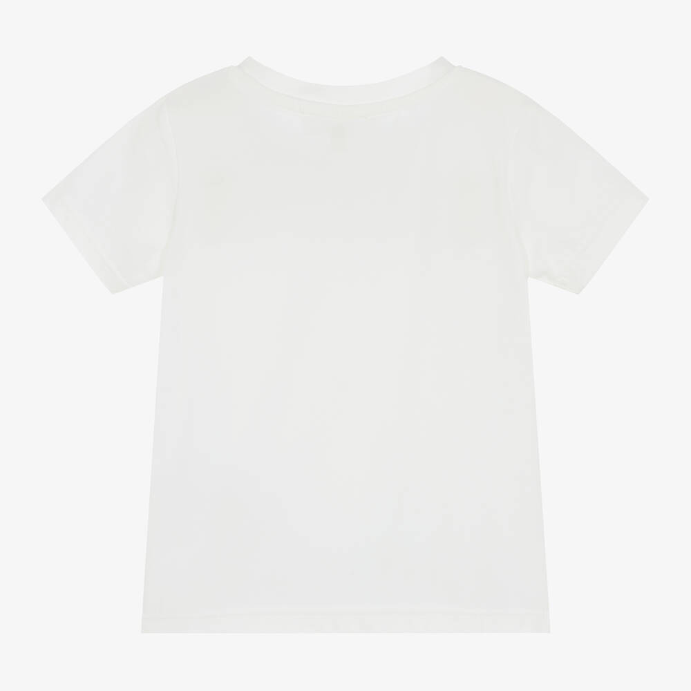 Michael Kors Kids-Girls Ivory Cotton T-Shirt | Childrensalon Outlet
