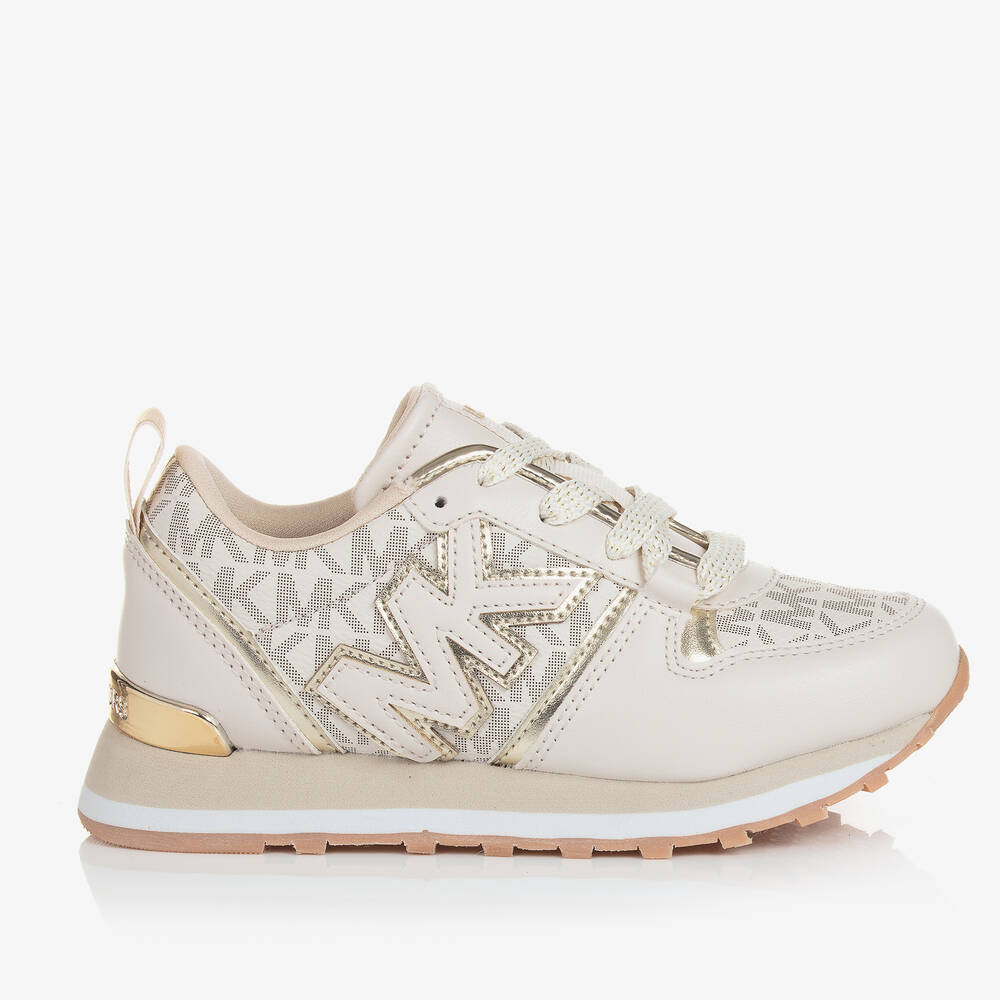 Michael Kors Kids-Кремовые кроссовки со шнурками для девочек | Childrensalon Outlet