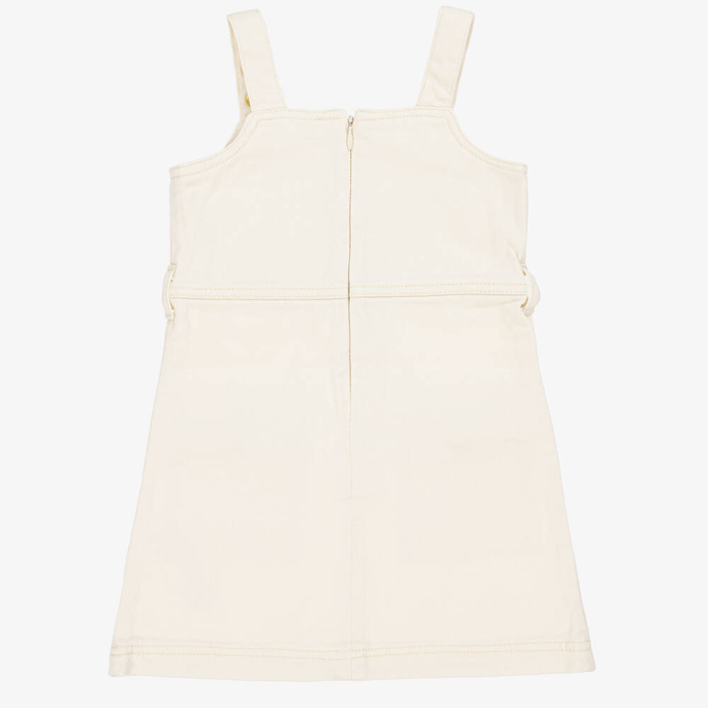 Michael Kors Kids-Girls Ivory Strappy Cotton Dress | Childrensalon Outlet