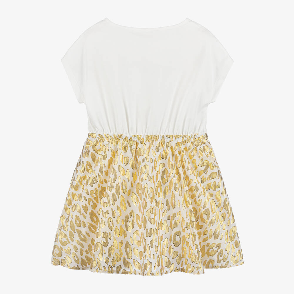 Michael Kors Kids-Girls Metallic Leopard Dress | Childrensalon Outlet