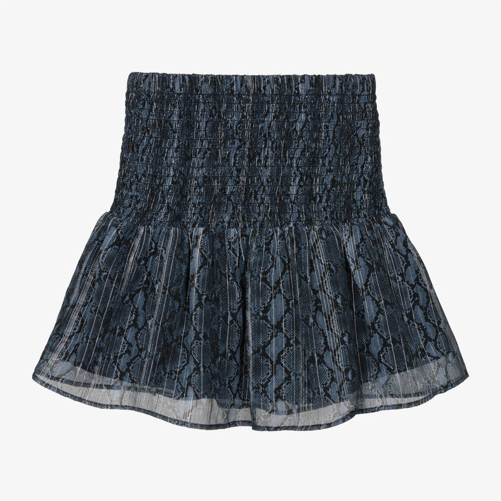 Michael Kors Kids-Girls Navy Serpent Pattern Skirt | Childrensalon Outlet