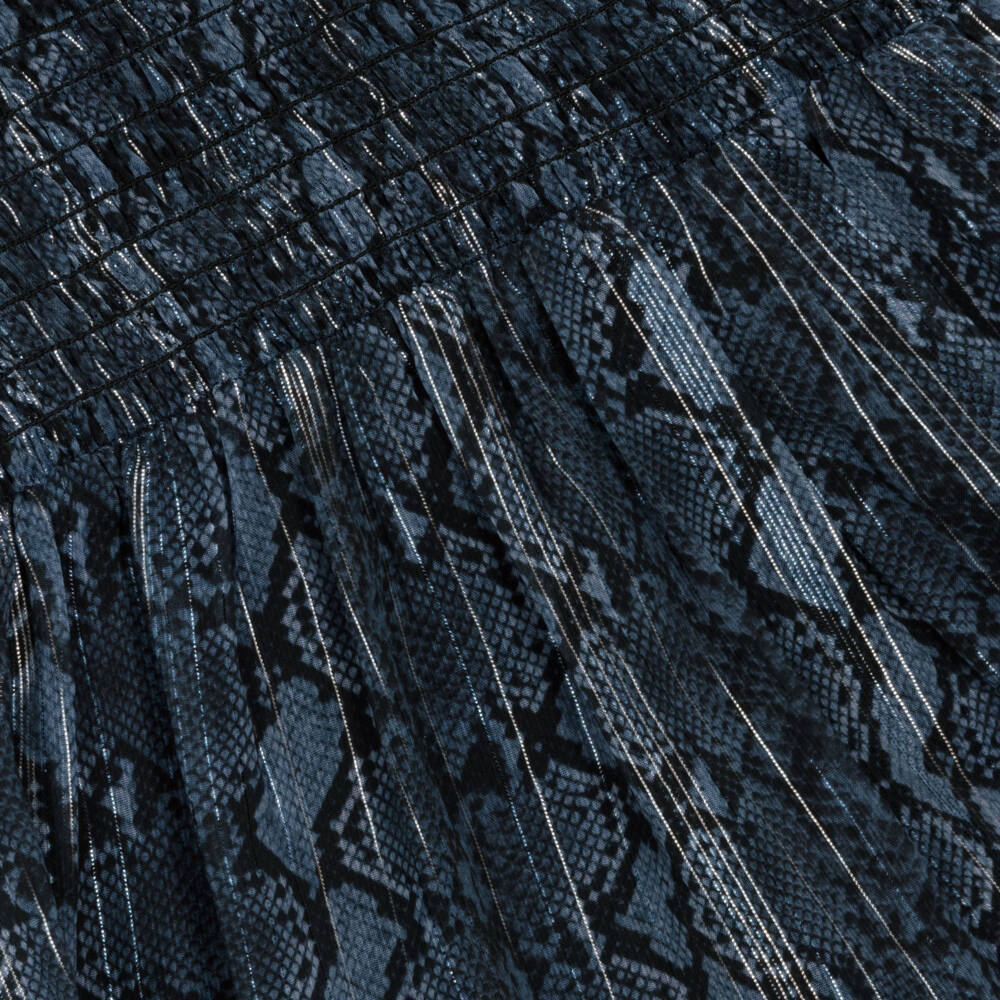 Michael Kors Kids-Girls Navy Snake Pattern Dress | Childrensalon Outlet